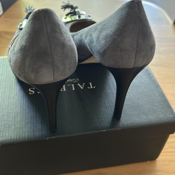 Talbots Suede Tassel  High Heels Shoes - Picture 4 of 6